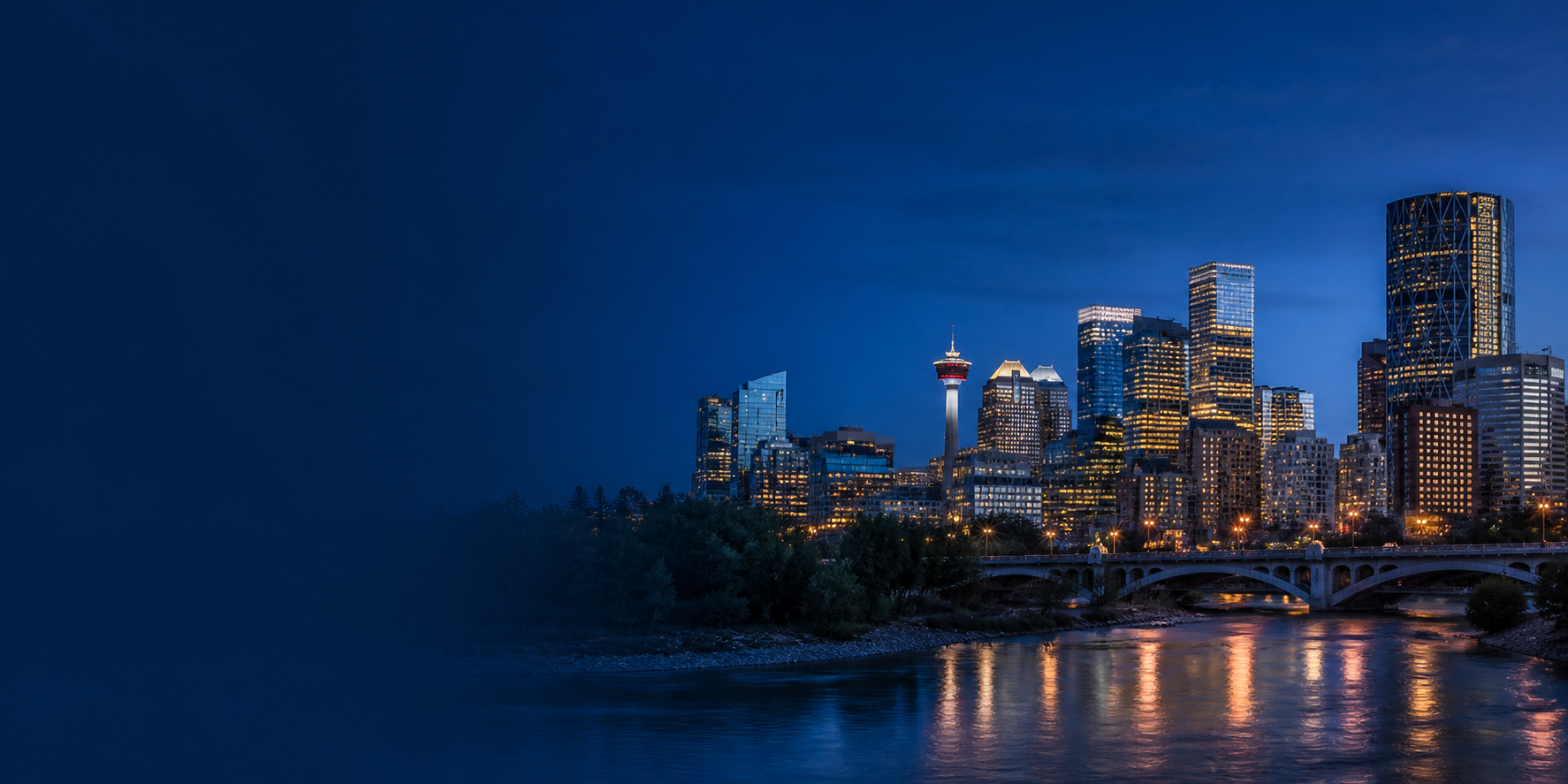 Calgary skyline and city architecture